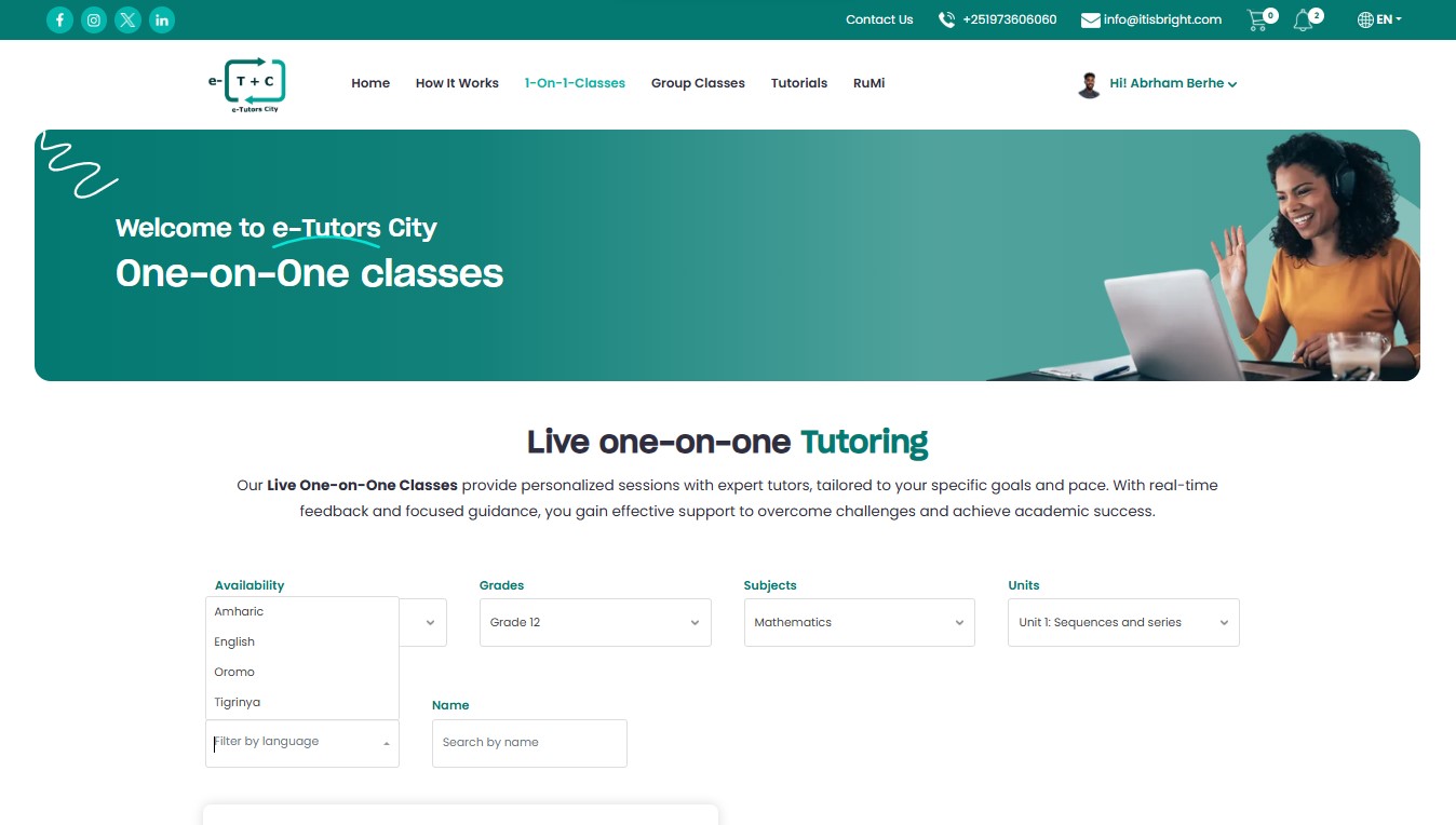 Grade Level Selection
